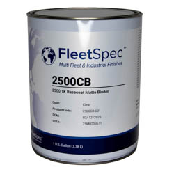 2500 1K BASECOAT-CLEAR MATTE BIN